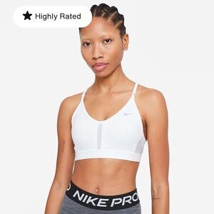 Nike Indy Light Support Sports bra white